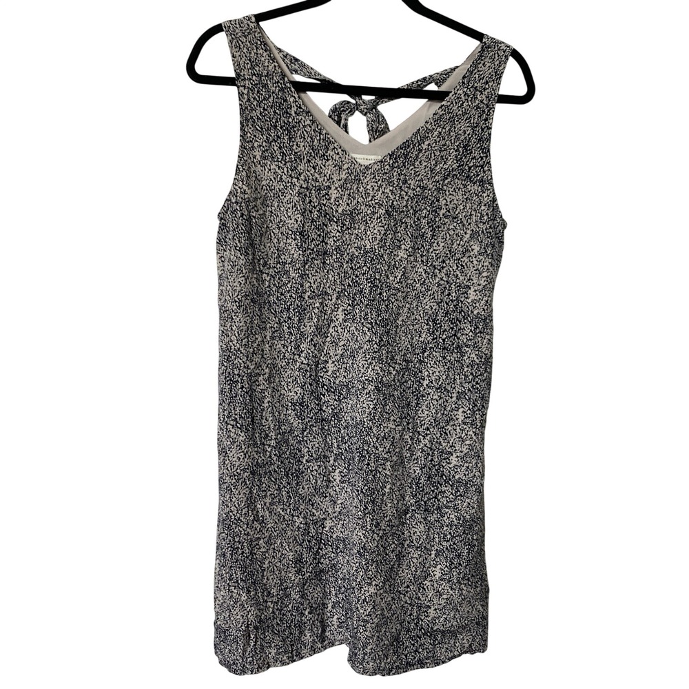 Mercer & Madison Silk Dress Womens Silk Animal Reptile Print Sleeveless Neutral